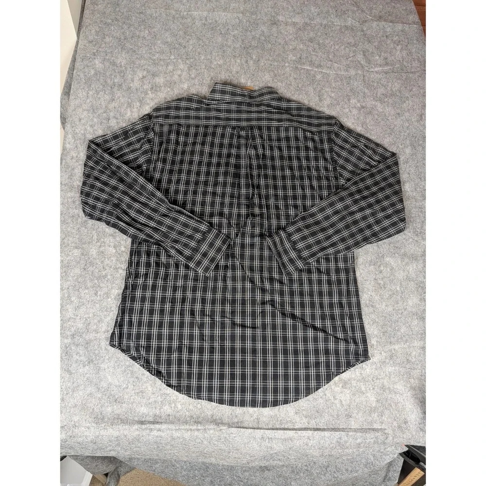 Rivalry Threads Men's Plaid‎ Button Down Shirt M Iowa Hawkeyes Logo Classic Fit